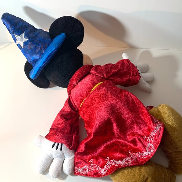 Mickey Mouse Plush Fantasia Sorcerer Wizard Stuffed Disney Parks Fantasmic - Picture 3 of 4